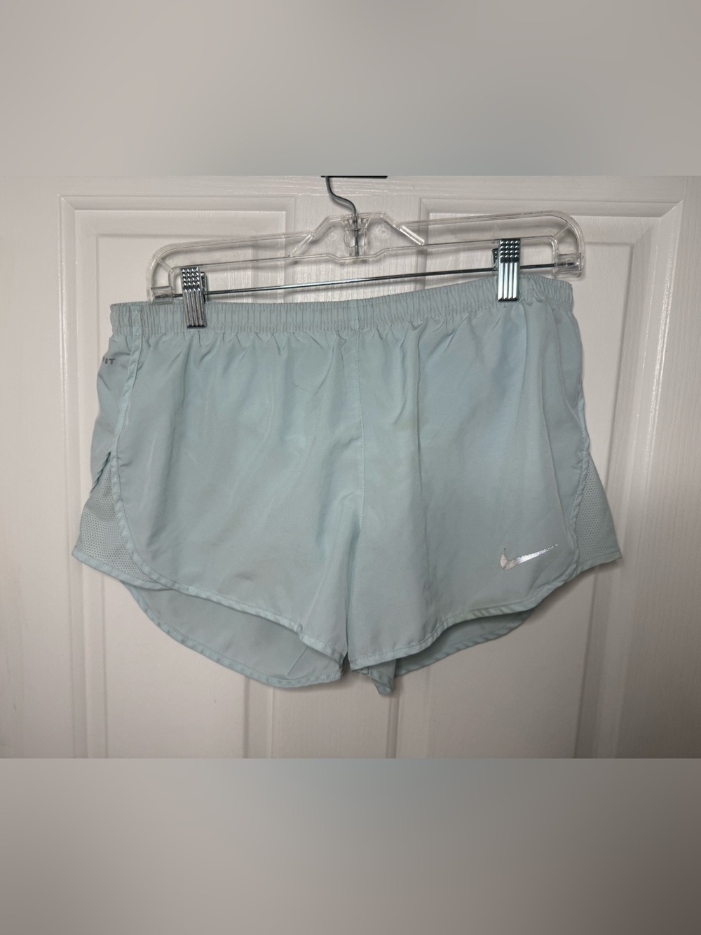 Nike Women's Pale Blue Athletic Running Shorts